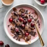 Chocolate Cherry Cheesecake Yogurt Bowl Recipe
