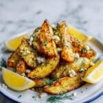 Greek-Style Roasted Potatoes with Feta and Herbs Recipe