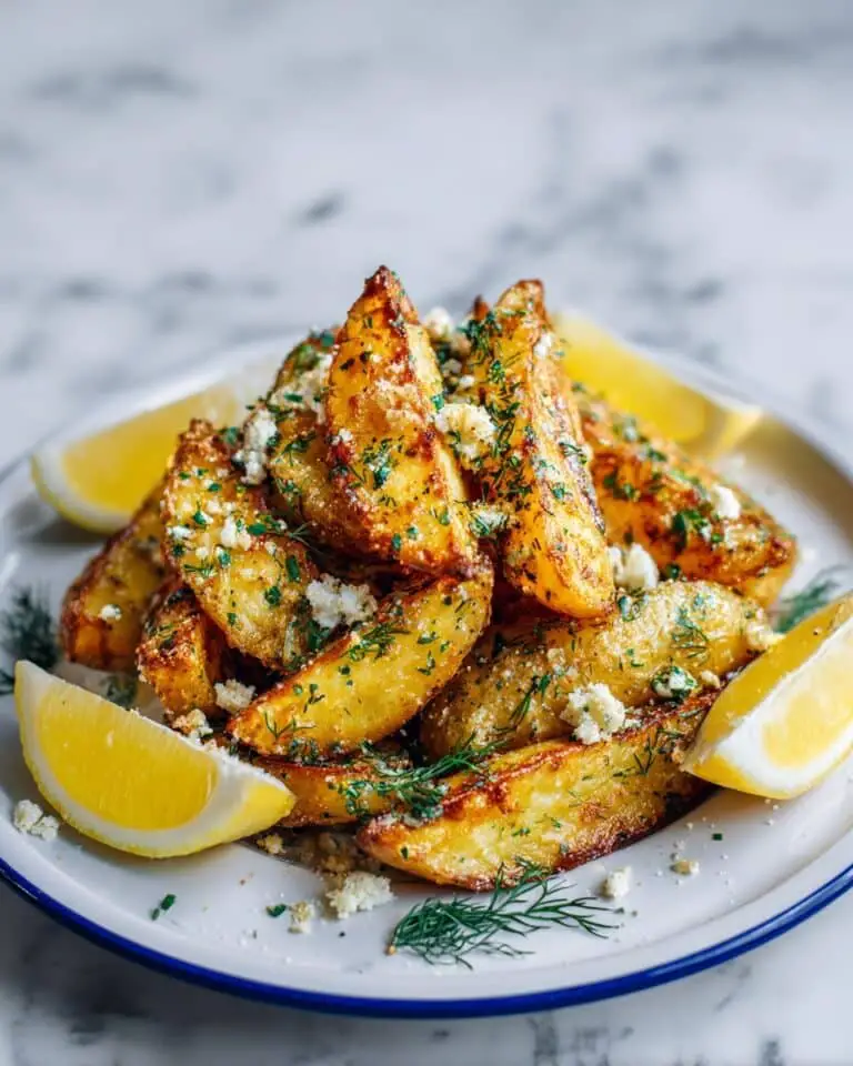 Greek-Style Roasted Potatoes with Feta and Herbs Recipe