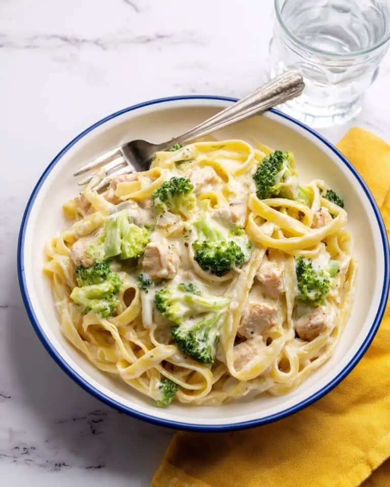 Chicken & Broccoli Alfredo with Fettuccine Recipe