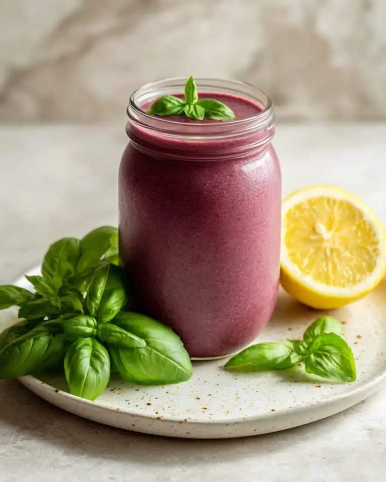 Blueberry Basil Weight Loss Smoothie Recipe