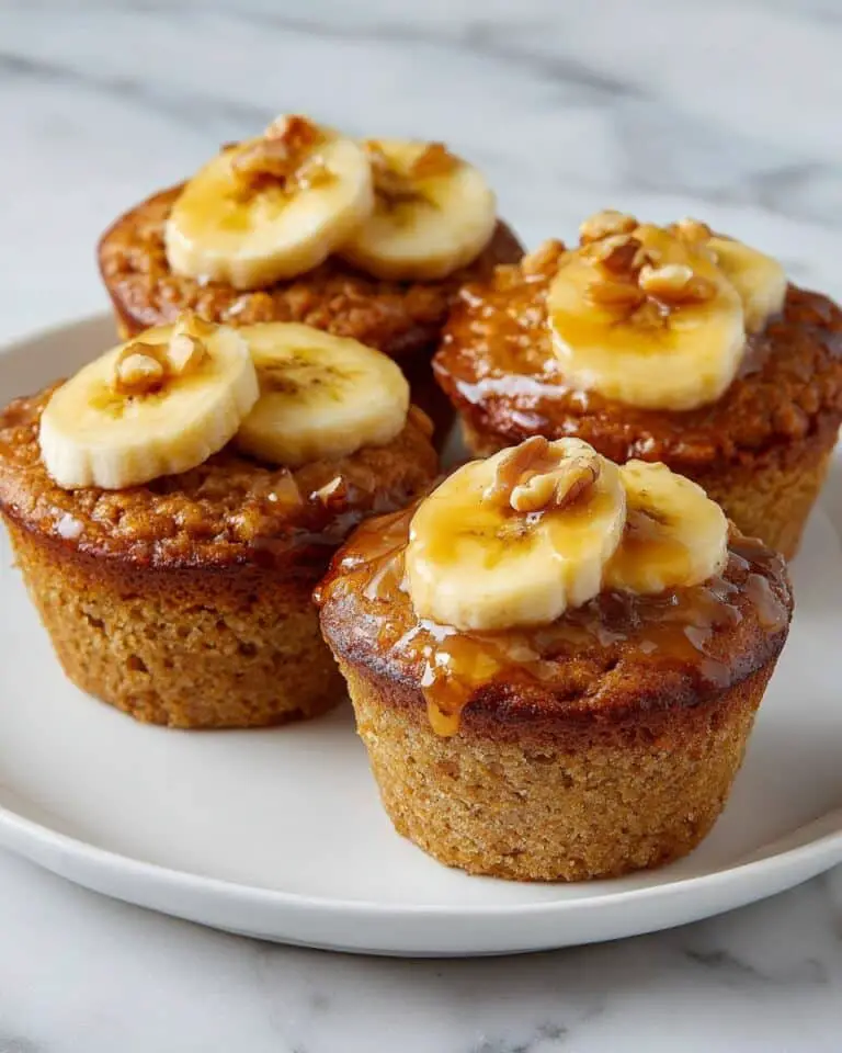 Banana Caramel Upside Down Muffins Recipe