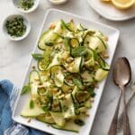 Lemon Vinaigrette Zucchini Salad with Pine Nuts, Chives, and Basil Recipe