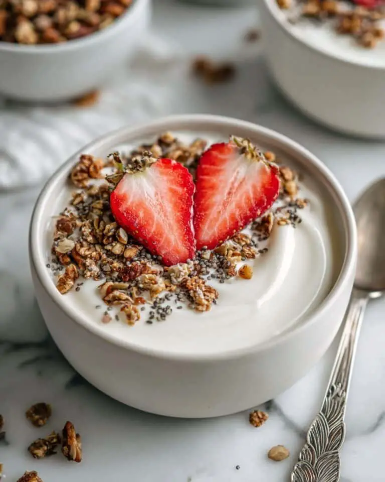 Creamy Cottage Cheese Breakfast Bowl with Fresh Fruit and Granola Recipe