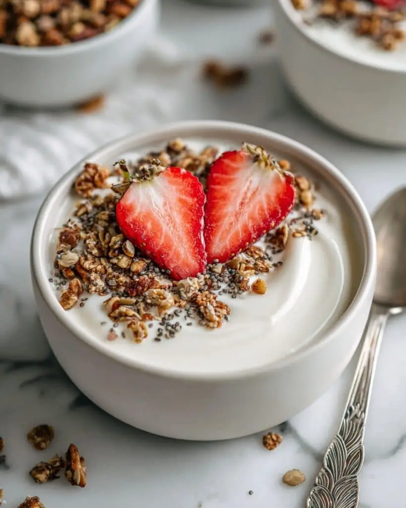 Creamy Cottage Cheese Breakfast Bowl with Fresh Fruit and Granola Recipe