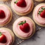 Frosted Strawberry Cookies Recipe
