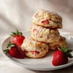 White Chocolate Strawberry Scones Recipe