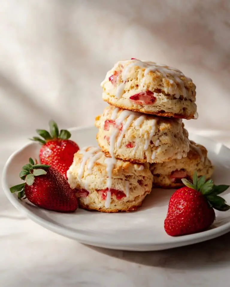 White Chocolate Strawberry Scones Recipe