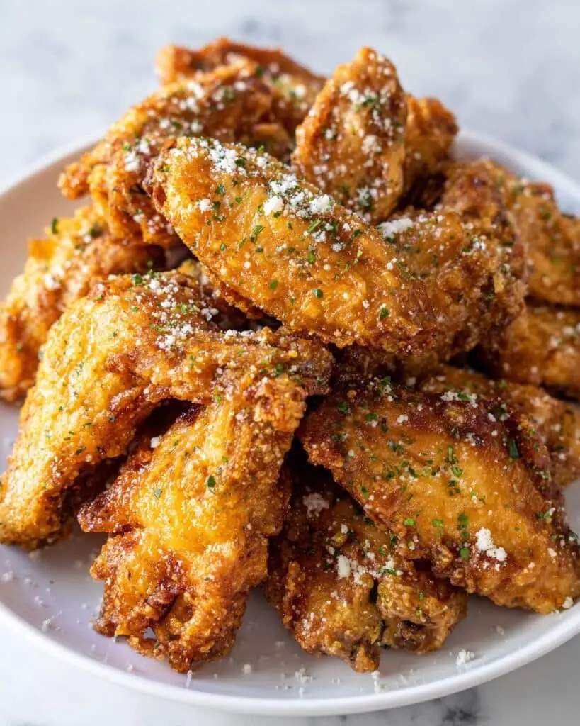 Air Fryer Parmesan Crusted Chicken Wings Recipe