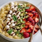 Strawberry Caprese Pasta Salad with Balsamic Glaze Recipe