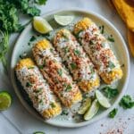 Grilled Mexican Street Corn (Elote) with Mayo, Lime, Chile, and Cotija Recipe