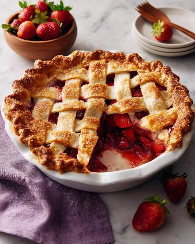Strawberry Rhubarb Pie Recipe