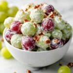 Grape Salad with Cream Cheese Dressing and Toasted Pecans Recipe