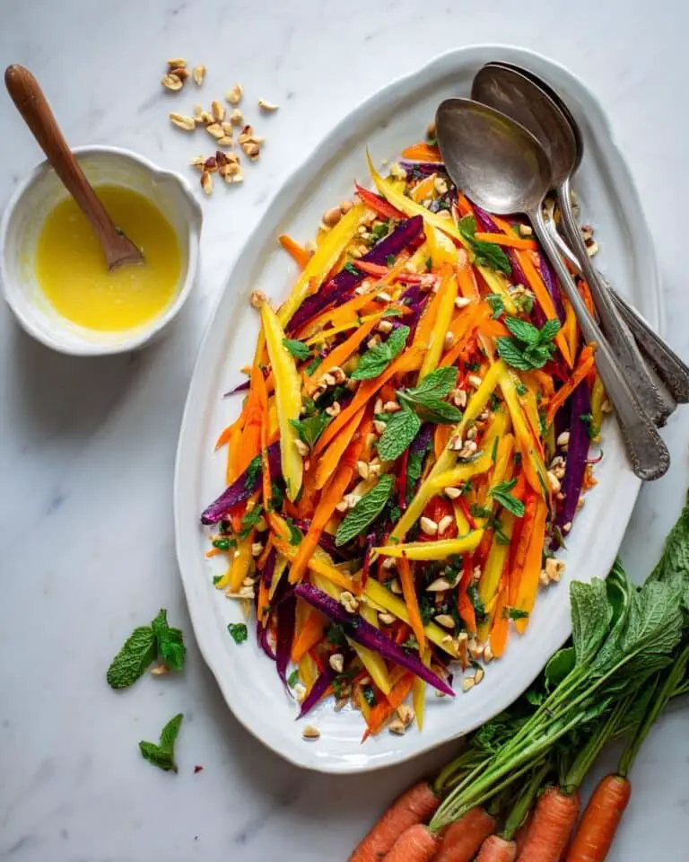 Bright Lemon Carrot Salad with Dates, Pistachios, and Fresh Herbs Recipe