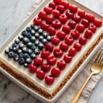 American Flag No-Bake Cheesecake Recipe