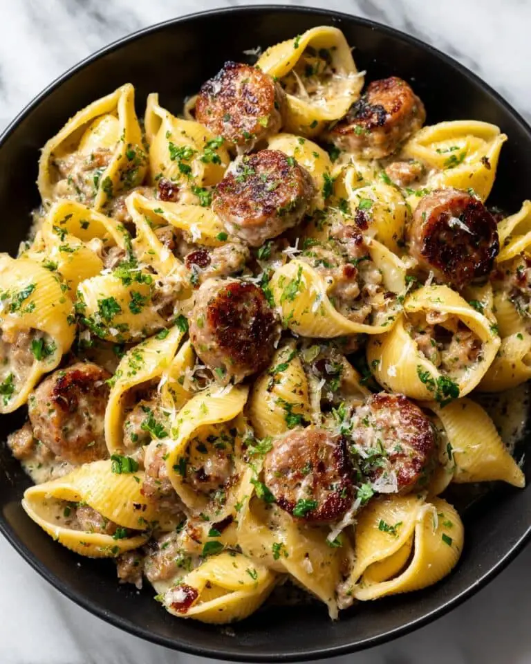 Easy Creamy Beef and Shells Recipe