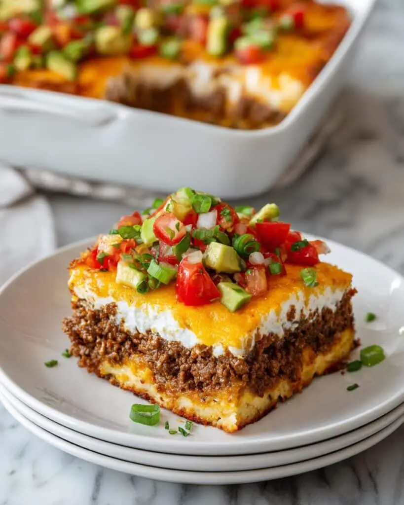 Patriotic Layered Taco Dip Recipe