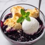 Blueberry Cobbler with Homemade Biscuit Topping Recipe