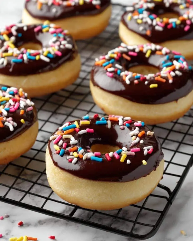 Chocolate Frosted Baked Donuts Recipe