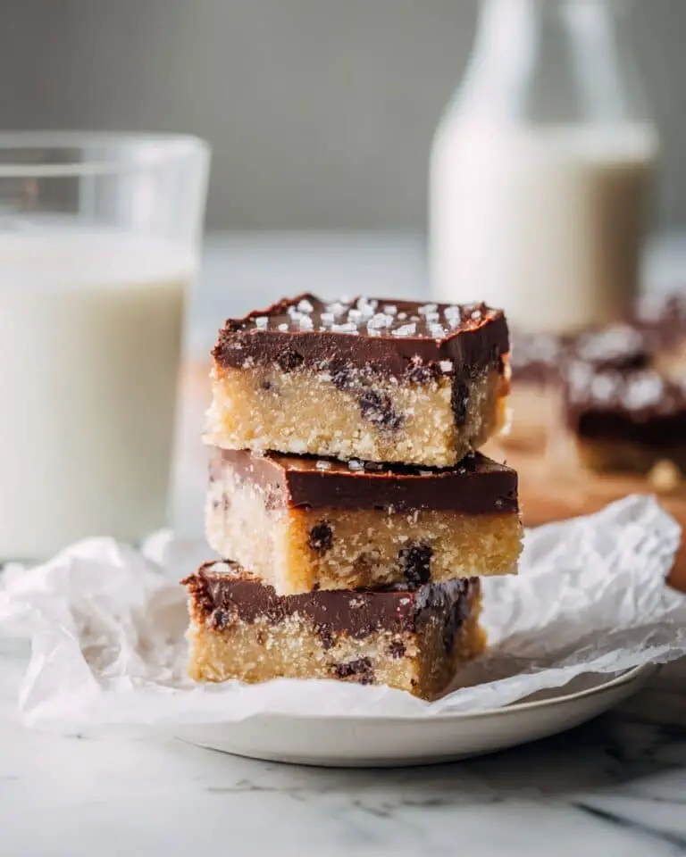 Peanut Butter Chocolate Chip Cookie Bars with Cacao-Date Layer Recipe