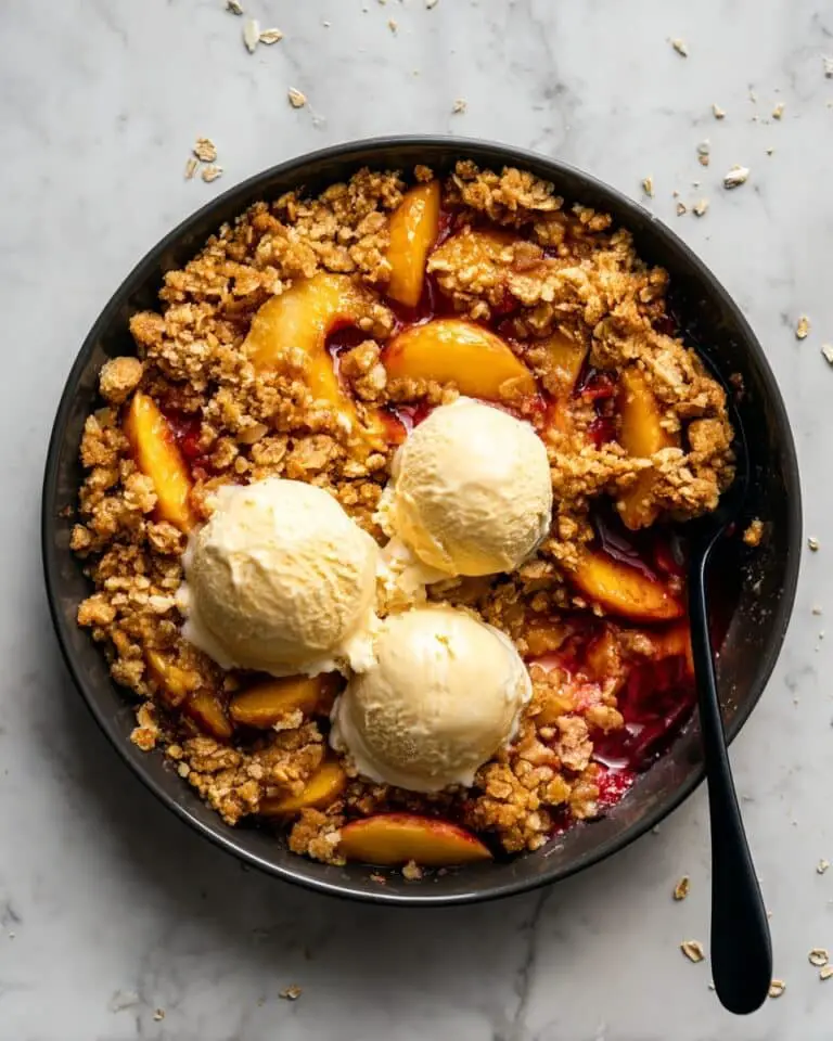 Easy Peach Crisp Recipe (Crispy & Juicy) Recipe