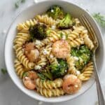 Healthy Shrimp & Broccoli Lemon Pasta Recipe