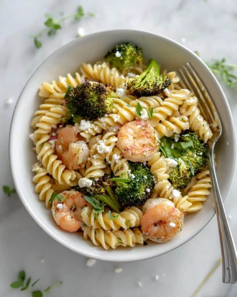 Healthy Shrimp & Broccoli Lemon Pasta Recipe