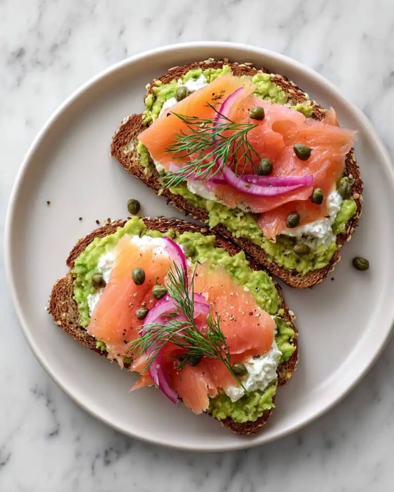 Smoked Salmon Avocado Toast Recipe