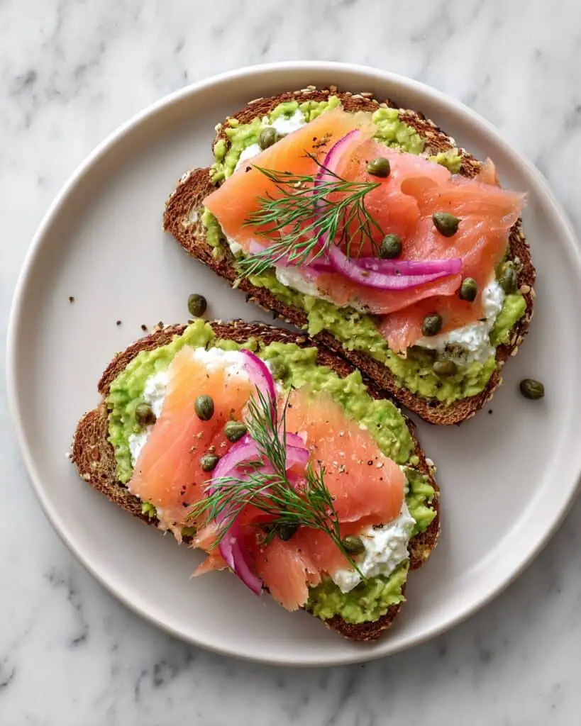 Smoked Salmon Avocado Toast Recipe