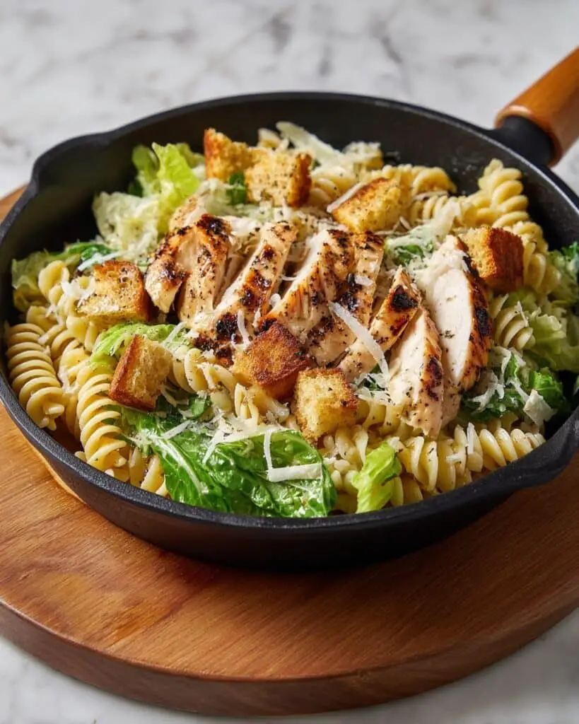 Chicken Caesar Pasta Skillet Recipe