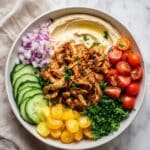 Chicken Shawarma Hummus Bowls Recipe
