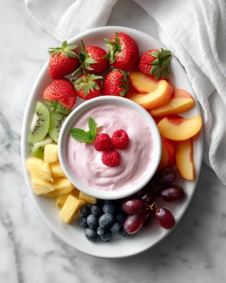 Delicious Strawberry Cream Cheese Fruit Dip with Marshmallow Fluff Recipe