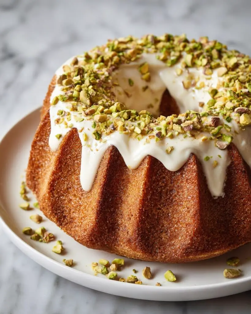 Pistachio Honey Butter Cake Recipe