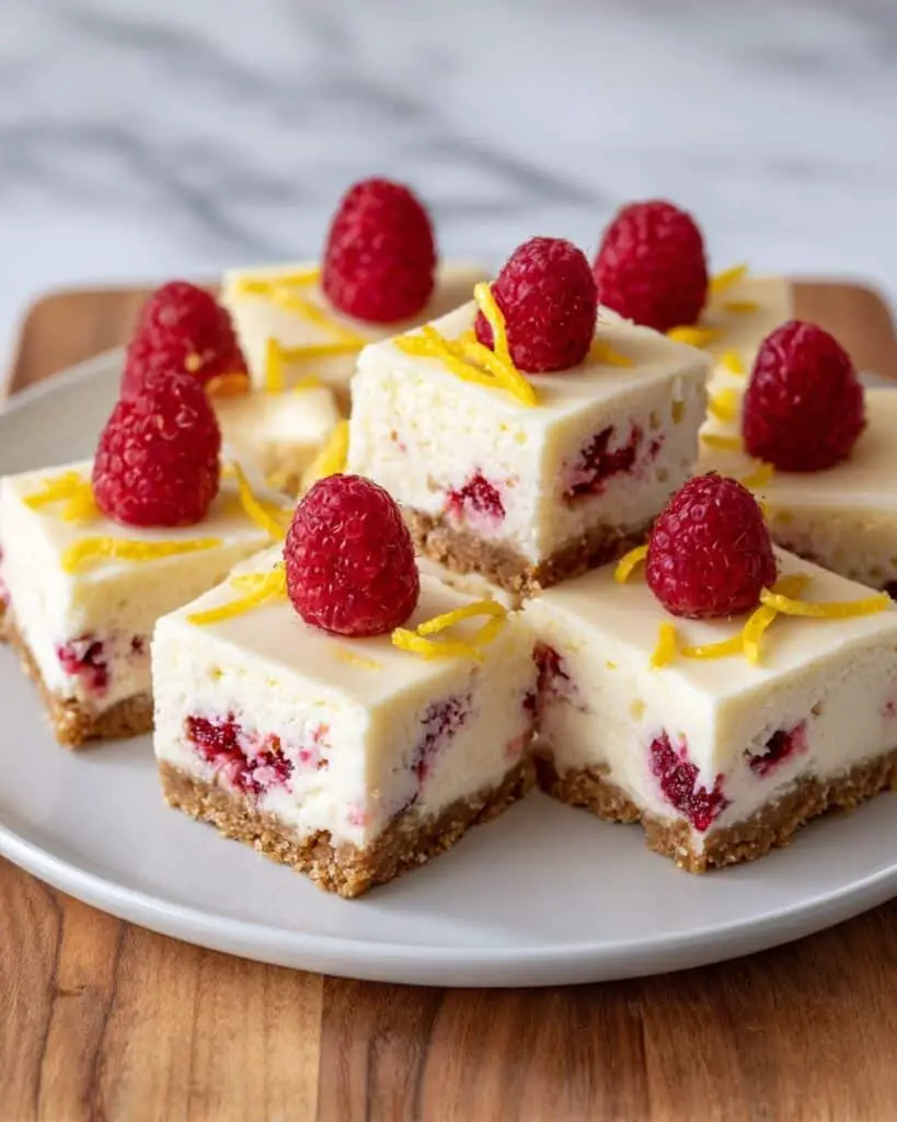 Raspberry Lemon Cheesecake Bars Recipe