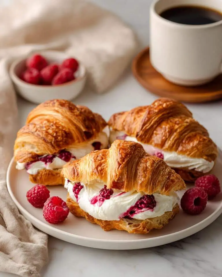 Raspberry Cheesecake Croissant Rolls Recipe