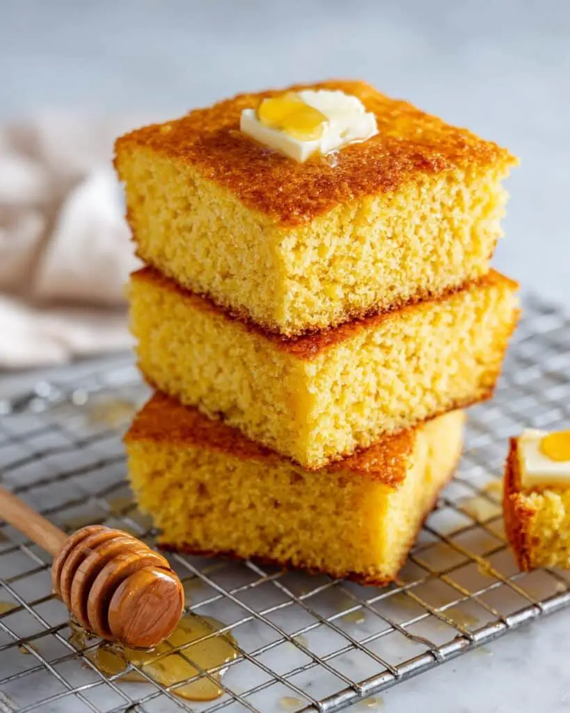 Glazed Cornbread with Honey Butter Recipe