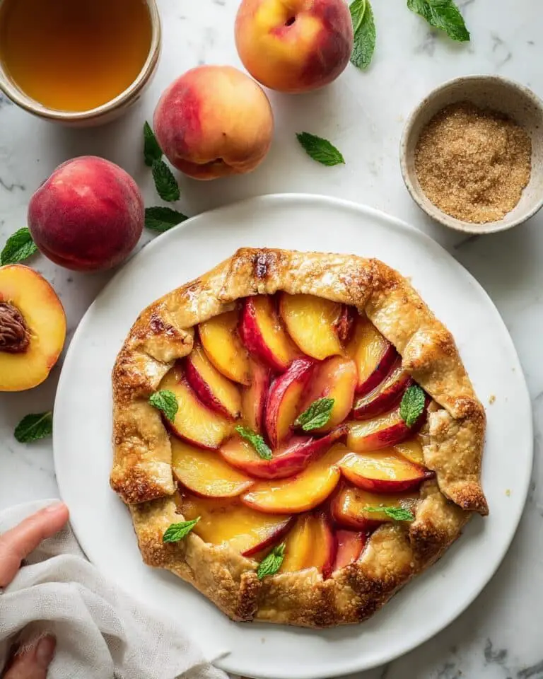 Peach Maple Galette: A Rustic Summer Dessert Recipe