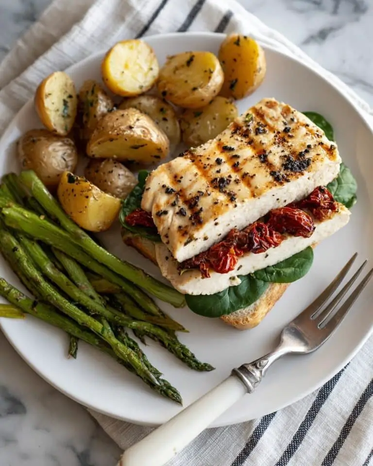 Cheesy Spinach-Stuffed Chicken with Sun-Dried Tomato Flavor Recipe