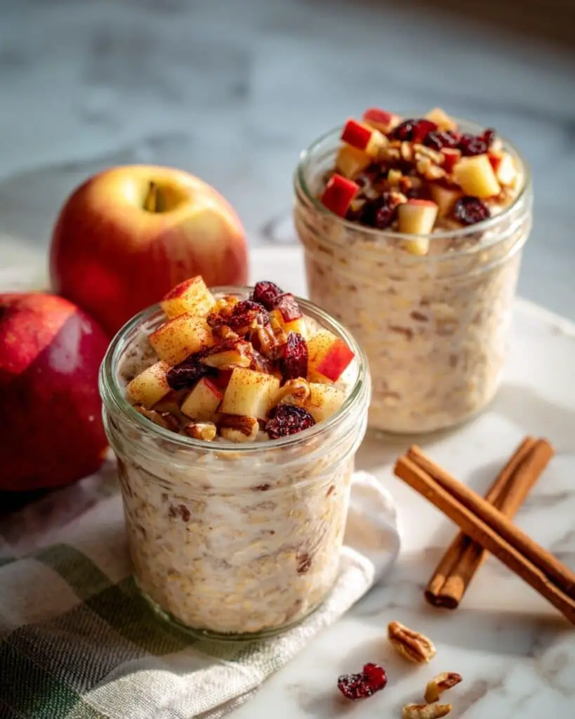Apple Cinnamon Overnight Oats Recipe