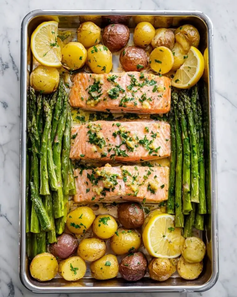 Roasted Salmon & Potatoes (Tray Bake) Recipe