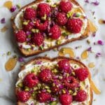 Lemon Ricotta Raspberry Toast Recipe