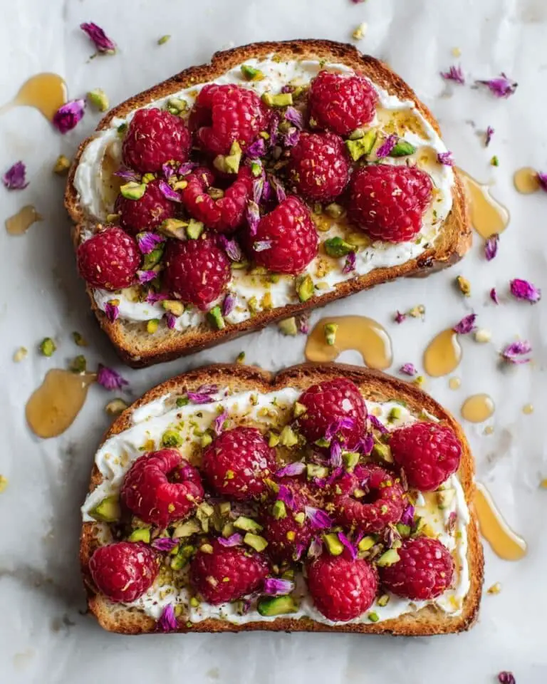 Lemon Ricotta Raspberry Toast Recipe