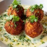 Salmon Balls with Creamy Avocado Sauce Recipe