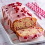 Strawberry Bread with Creamy Strawberry Glaze Recipe