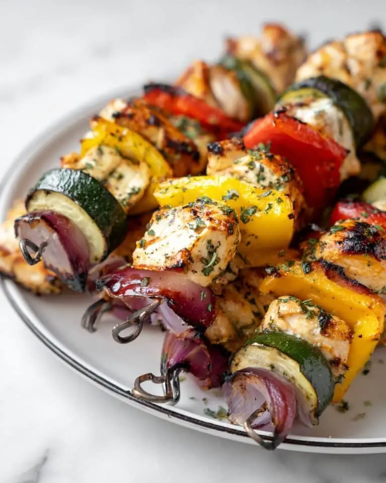 Grilled Chicken Kabobs with Vegetables Recipe