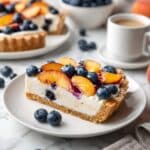 Peaches and Cream Vegan Puff Pastry Tart Recipe