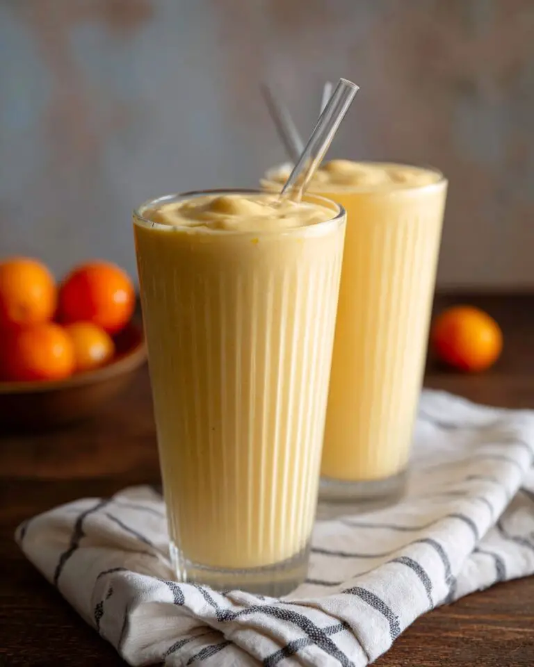 Healthy Mango Orange Smoothie with Yogurt Recipe