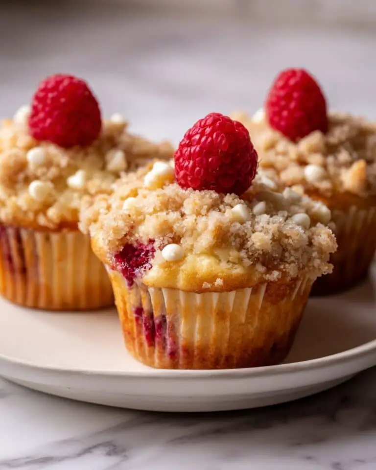 Raspberry White Chocolate Muffin Cake Recipe