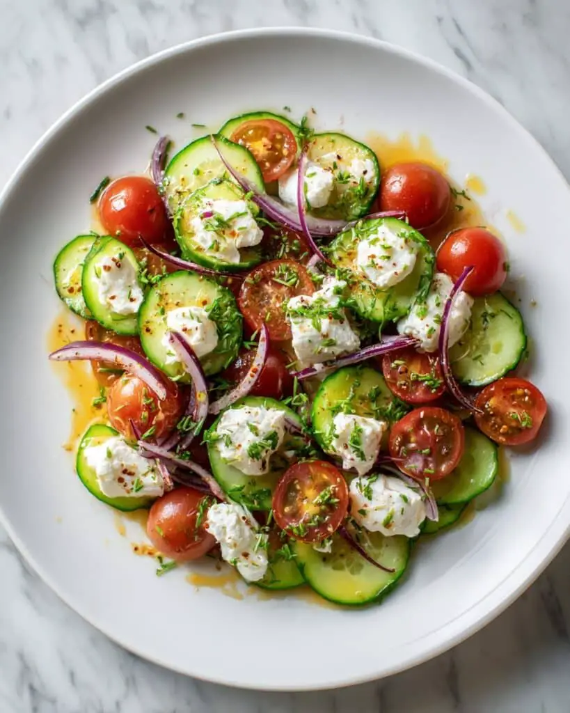 Cucumber Mozzarella Salad Recipe