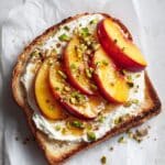 Pistachio & Peach Toast Recipe